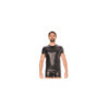 T-shirt simili cuir noir 